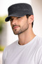 Men's Washable Castro Hat with Adjustable Buckle Casual Unisex Black Cap - 6