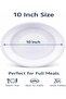 White Disposable Plastic Plates 10 inces – 1 pack in 25 pcs - 6