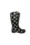 , Women's Gray Stripe Patterned Garden Rain Boots