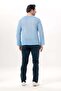 Long Sleeve Bora V-Neck Buttoned Poplin Men's T-Shirt |   Summer Men's Tshirt Light Blue Amv - 7