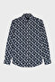 Paul & Shark 100% Cotton Regular Fit Logo Patterned Shirt Mens Shirt 24413017 L10 - 6