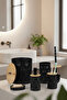 Hgy Home Real Bamboo Detailed Black Diamond 5-Piece Bathroom Set - 3