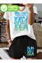 Sun Printed Set, Shorts and T-Shirt Set
