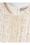 Lace Detailed Off-The-Shoulder Baby Dress - 3
