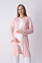 Pajama Set with Robe and Short Sleeves for Maternity and Pregnancy, Set of 3 - 2