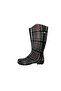 , Women's Gray-Red Stripe Patterned Garden Rain Boots - 2