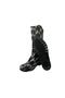 , Women's Gray Stripe Patterned Garden Rain Boots - 5