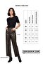 Brown Nora Genuine Leather Wide Leg Women's Trousers - 5