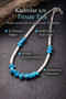 Natural Stone Women's Necklace – Turquoise, Amethyst, Citrine, Aventurine, Pink Quartz, Jasper – Handmade Minimalist Stylish - 2