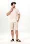 Men's Şile Bezi Summer V-Neck Short Sleeve Undershirt Cream Krm - 7