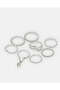 Women Silver Embellished Rings (Pack of 8) - 3