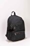 5-Compartment Luxury Waterproof Crinkle Fabric High School and Middle School Backpack + Monkey Keychain Gift