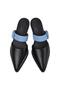 K201898 Anita Leather Semi Open Black Women's Shoes - 3