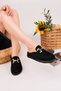 Carleen Suede Leather Gold Buckle Casual Comfortable Closed-Front Women's Loafer Slippers