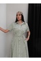 Gingham Pattern Belted Shirt Dress - 2