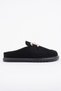 Carleen Suede Leather Gold Buckle Casual Comfortable Closed-Front Women's Loafer Slippers - 5
