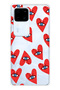 Vivo V30 Compatible Transparent Phone Case with Eye and Heart Pattern