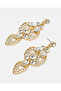 Women Gold Necklace And Earring Set - 4