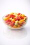 Medium Size Glass Salad Bowl - Nordic Style Bowl - Transparent Fruit Bowl 22 cm - 4
