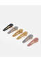Women Multicolour Metal Hair Clip 6 Piece Set