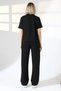 Women's Top and Bottom Set - T-Shirt and Loose Pants with Pockets - Modal Soft Textured Fabric - 5