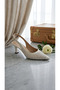 Genuine Leather Back-Strapped Evening Dress Women's Shoes - 3