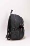 5-Compartment Luxury Waterproof Crinkle Fabric High School and Middle School Backpack + Monkey Keychain Gift - 4