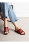 Mashi̇ Burgundy Women's Slippers - 2