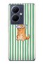 Vivo V29 Lite 5g Compatible Fish-Eyed Cat Pattern Transparent Phone Case