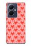 Vivo V29 Lite 5g Compatible Retro Heart Pattern Transparent Phone Case