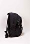 5-Compartment Luxury Waterproof Crinkle Fabric High School and Middle School Backpack + Monkey Keychain Gift - 4