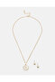 Women Gold Letter R Necklace Set