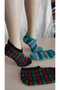 2 Pieces of Hand Knitted Five Needles/Handmade Booties/Dowry Booties/Knitting/Home Booties/Handmade - 2