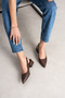 Mooien - 5cm Women's Heeled Shoes Skin Brown - 4