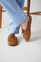 Suede Loafer Slippers Tasseled Lace-Up Casual Moccasin Mule Sabo Slippers - 2