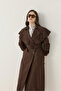 Walking Windproof Cotton Fabric Embroidered Trench Coat