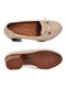 Beige Genuine Leather Women's Classic Heeled Shoes 70-1 Z - 5