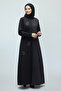 Women's Front Embossed Stone Patterned Crewneck Dress - 2