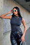 Women's 5-Piece Economical Sleeveless Blouse Set Cream Bitter Coffee Gray Anthracite Navy Blue - 5
