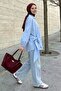 Baby Blue Shirt with Bow - 4