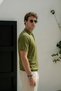 Men's Polo Collar Buttoned Short Sleeve Knitwear T-Shirt Khaki 26S2016 - 4