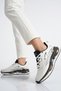 White Black Mesh Lightweight Flexible Unisex Sports Shoes 101 25087-g - 2