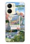 حافظة هاتف شفافة متوافقة مع Vivo Y16 من Monet Collage