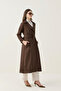Walking Windproof Cotton Fabric Embroidered Trench Coat - 6