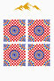 Digital Printed Soft Textured 4-Piece Throw Pillow Cover Set (43X43 cm) Krl0067 - 3