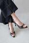 Livia Women's Heeled Wrinkled Leather Sandals Brown - 2