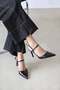 Stella Women's Heeled Wrinkled Leather Shoes Black - 2