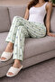 100% Cotton Knitted Elastic Waist Printed Patterned Stylish and Comfortable Women's Tracksuit Pajamas Single Bottom - 5