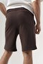 Inspire Patch Detailed Elastic Waist Shorts - 5