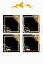 Digital Printed Soft Textured 4-Piece Throw Pillow Cover Set (43X43 cm) Krl0027 - 3